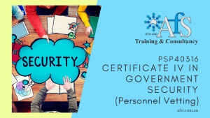 Certificate Iv in Government Security Personnel Vetting